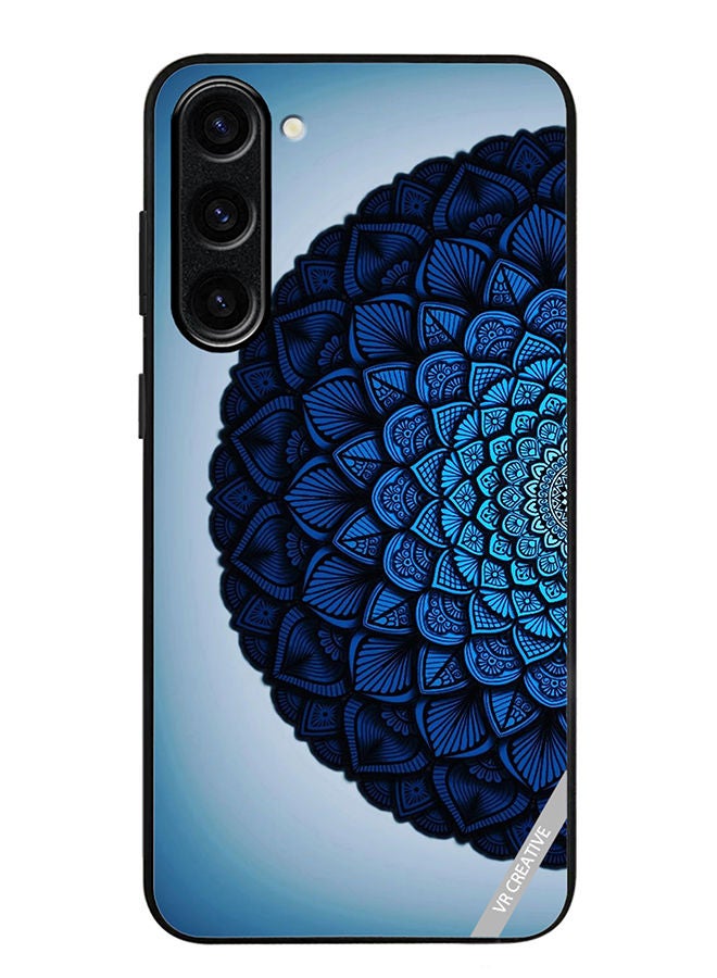 VR CREATIVE غطاء حماية واقٍ لهاتف سامسونج جالاكسي S23 بتصميم زهرة متعدد الألوان - Image 1