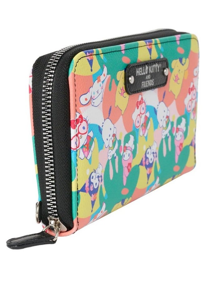 Hello Kitty Wallet Wristlet Zip Clutch Faux Leather Pochacco Kuromi Cinnamoroll  - Image 5