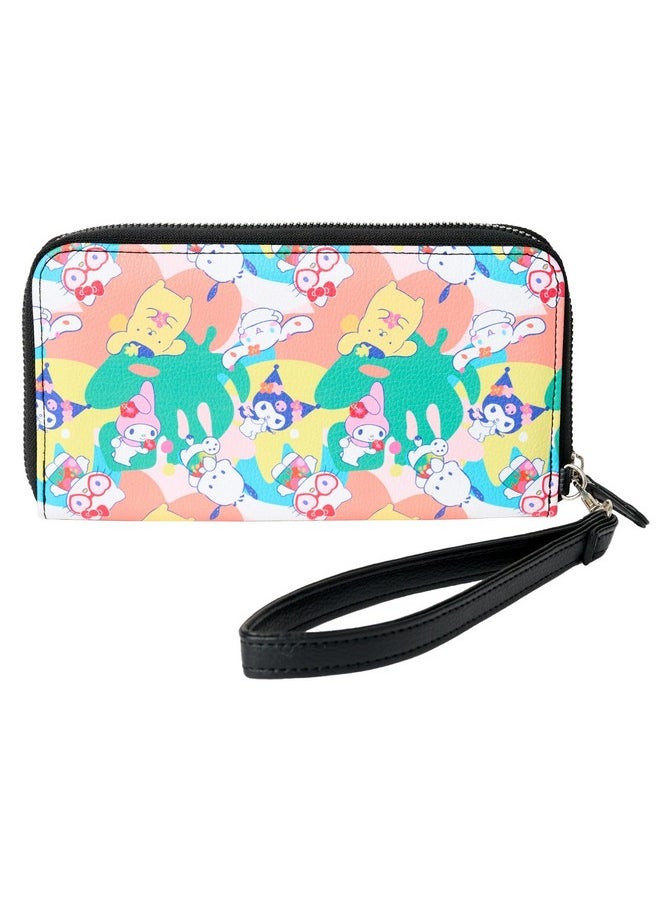 Hello Kitty Wallet Wristlet Zip Clutch Faux Leather Pochacco Kuromi Cinnamoroll  - Image 2