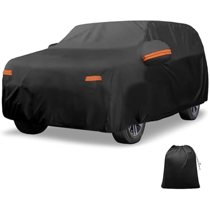 rayihni Car Cover Outdoor Waterproof Sun Rain Snow Hail Protection with Left Side Zipper Aluminum Film for Hyundai Palisade - Image 1