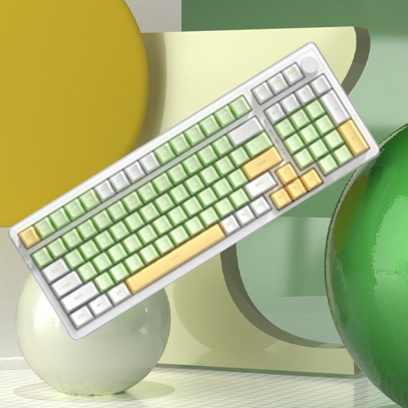 Tri-Mode Mechanical Gaming Keyboard: Red Switch, Gasket Structure, Hot-Swappable Full Keyboard - Tri-Mode Wireless Connectivity for Gaming Enthusiasts - Image 2