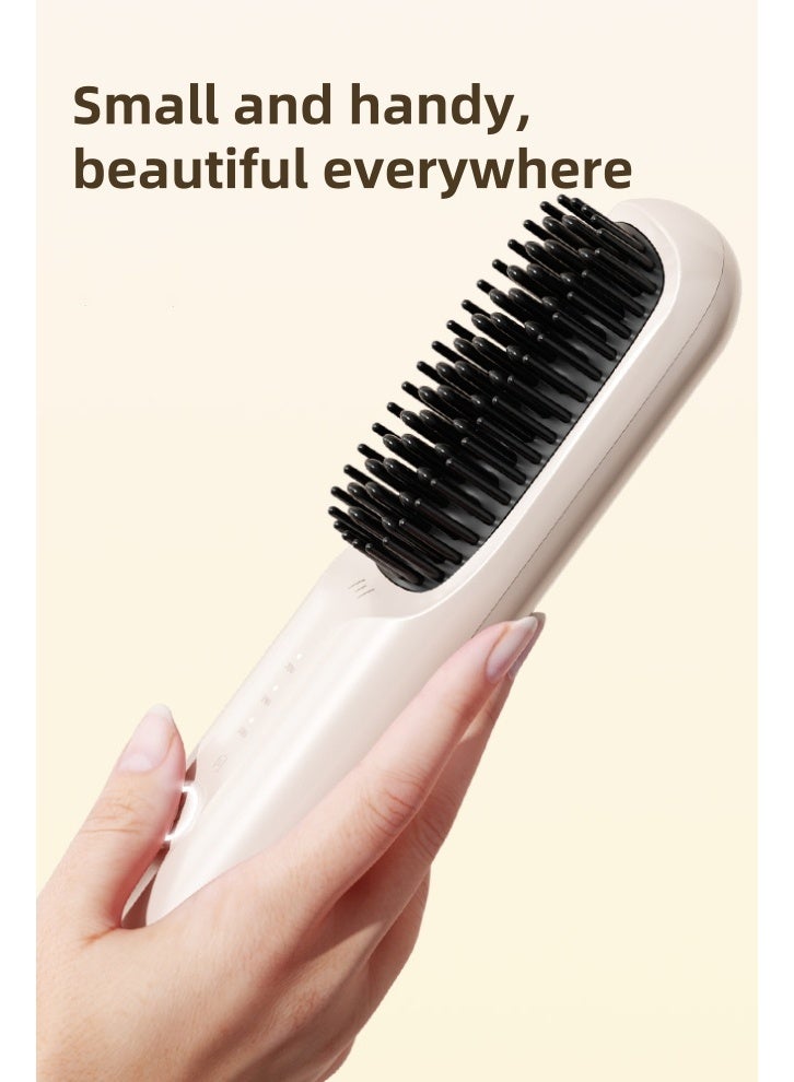 جديد USB اللاسلكية فرشاة استقامة الشعر سلبي أيون مستقيم الشعر الناعم العناية بالشعر فرشاة استقامة الشعر المحمولة السيراميك ساخن مشط - Image 3
