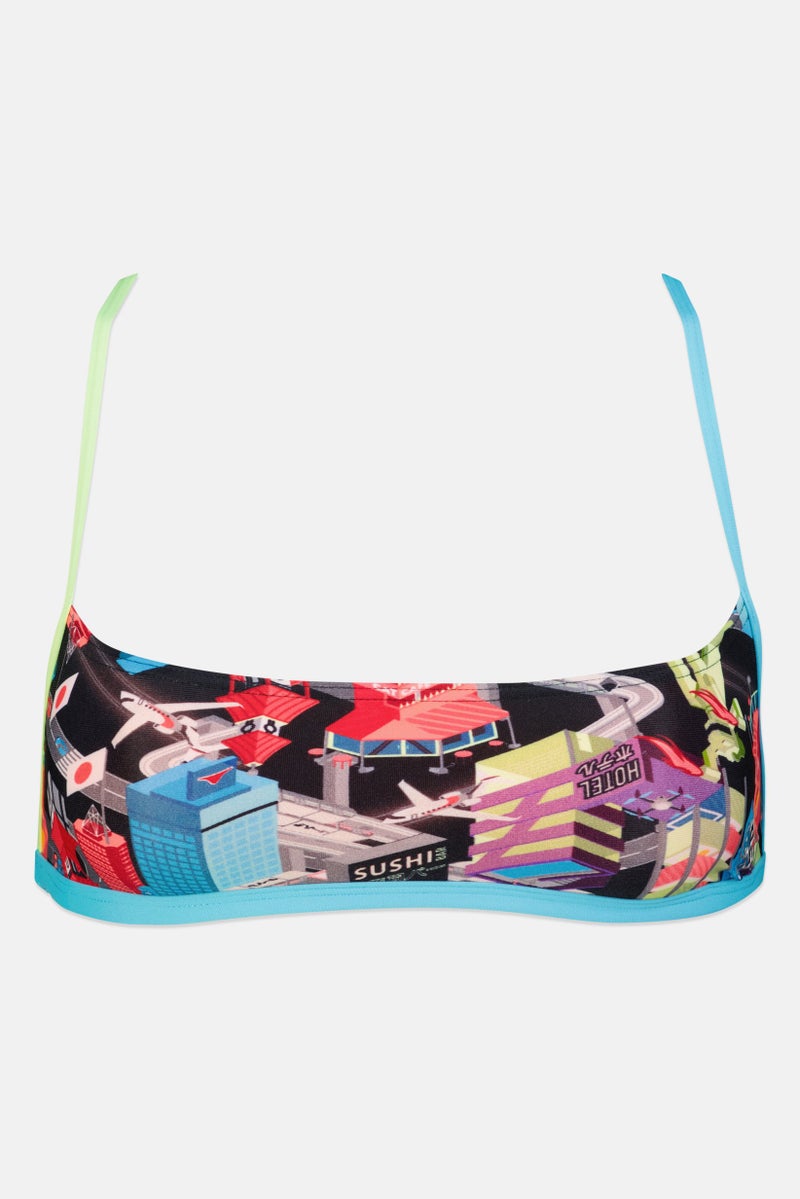 speedo بلوزة بيكيني نسائية بطباعة جرافيك دراجونيانغ، متعددة الألوان - Image 2