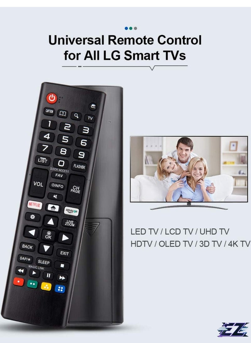 ELTRAZONE Universal Remote Control for All LG Smart TV LCD LED OLED UHD HDTV Plasma Magic 3D 4K Webos AKB75095307 AKB75375604 AKB75675304 AKB74915305 AKB76037601 AKB75675313 AKB75675313 AKB7555313 with battery - Image 2