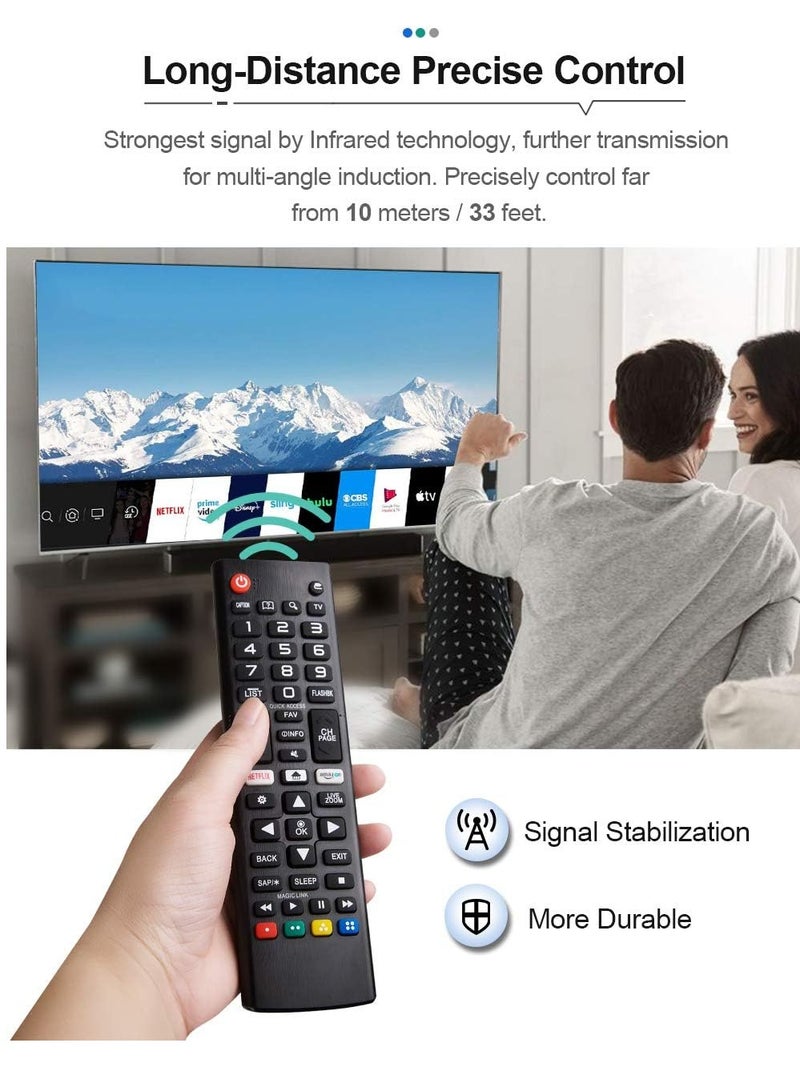 ELTRAZONE Universal Remote Control for All LG Smart TV LCD LED OLED UHD HDTV Plasma Magic 3D 4K Webos AKB75095307 AKB75375604 AKB75675304 AKB74915305 AKB76037601 AKB75675313 AKB75675313 AKB7555313 with battery - Image 4