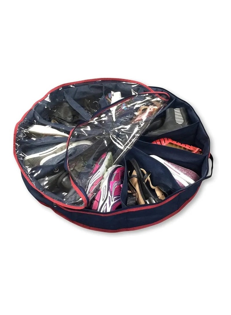 Shoe Go-Round Organizer 12 Pocket Shoe Boxes, Buy One Get One  - Image 1
