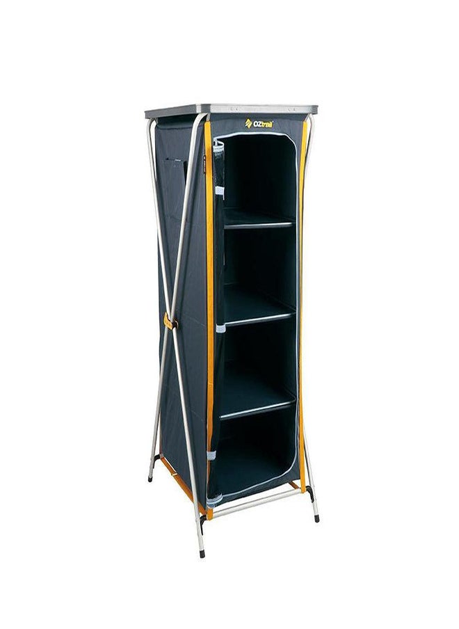 OZTrail OZTRAIL BY Adventure HQ 4 Shelf Deluxe Cupboard - Grey 