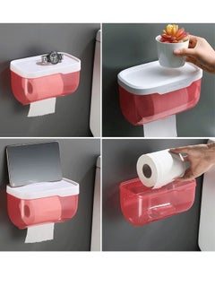Reelyo Toilet Paper Holder - Wall Mounted Waterproof Bathroom Roll Holder,Multifunction Dispenser Cat Proof No Drilling (White)  - Image 5