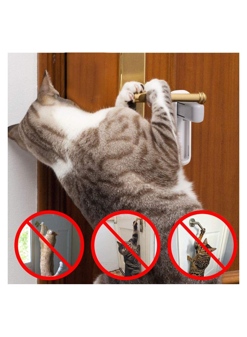 Door Lever Lock 2 Pack,Proofing Safety Door Locks for Baby Kids with Durable ABS 3M Adhesive Simple Install Handle Lock C Safety Lever Locks for Babies, Toddlers and Pets  - Image 5