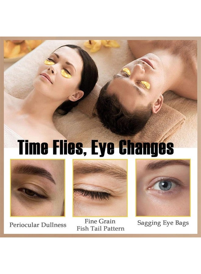 Miniling 30 Pairs 24K Gold Eye Masks & Lip Maskscrystal Collagen Eye Patches For Puffy Eyes Effectively Moisturizing Lip & Eye Skin Care Reducing Fine Lines Dark Circleeye Patches - Image 3