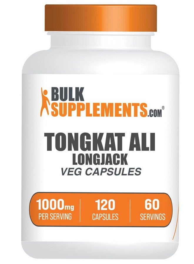 BulkSupplements كبسولات مستخلص لونغ جاك من بولك سابليمنتس - مستخلص تونغكات علي، مكمل تونغكات علي - مناسب للنباتيين، 2 كبسولة لكل حصة، 120 كبسولة نباتية (عبوة من 1) - Image 1