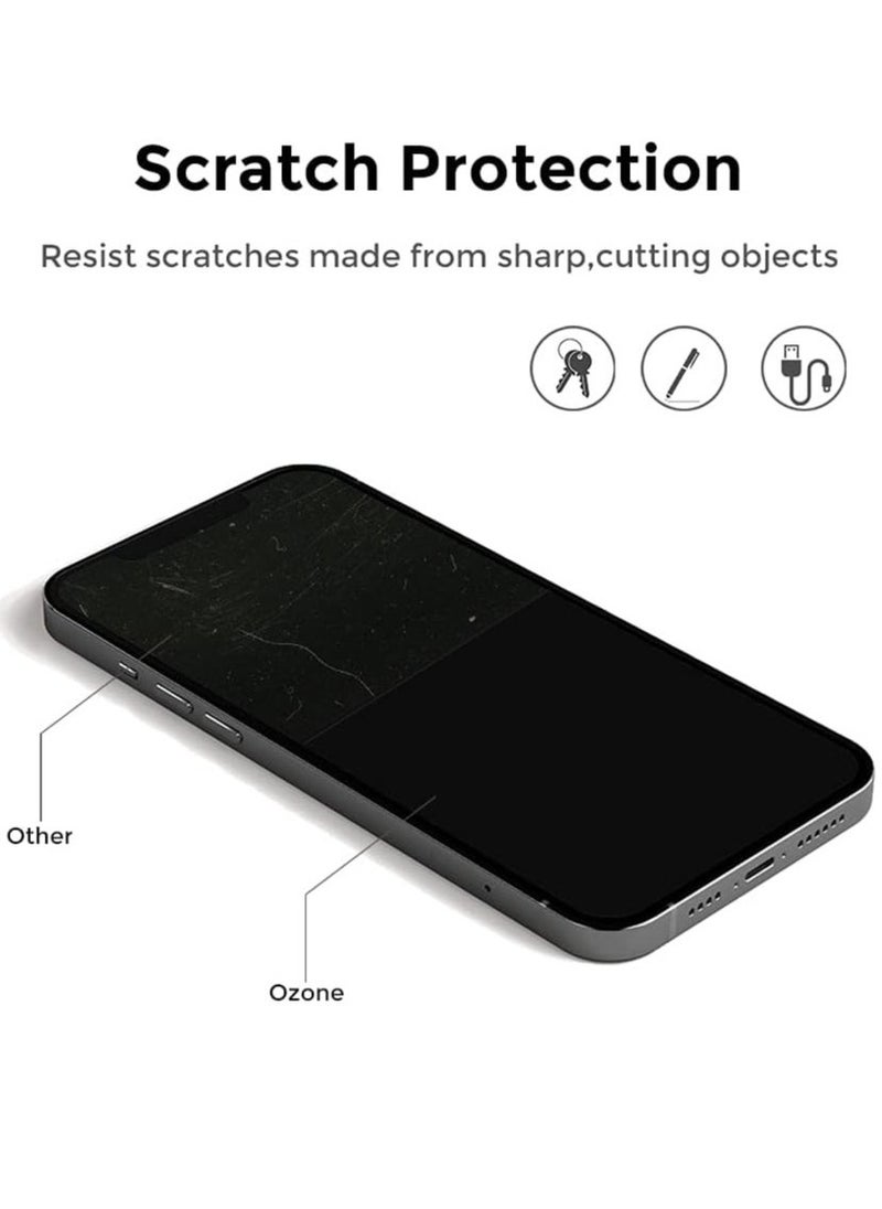 Raxoom [ 2 Pack ] Screen Protector for iPhone 15 Pro Max With Camera Lens Protector, 9H Hardness Scratch Resistant Full Coverage Screen Guard HD Ultra-thin Tempered Glass Screen Guard - Image 5