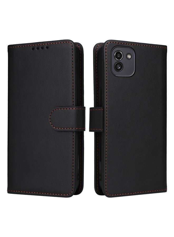 Case For Samsung Galaxy A03 164mm BN-005 2 in 1 Detachable Imitate Genuine Leather Phone Case