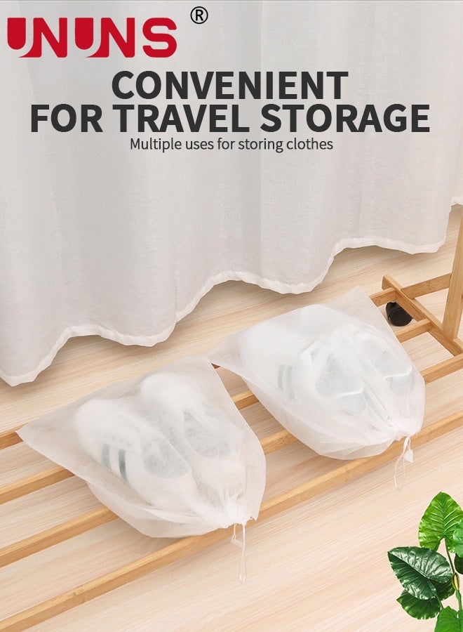 UNUNS Shoe Bags For Travel,50 Pcs Non-woven Drawstring Shoe Bag,Travel Item Storage Bag,Large Storage Bag For Men And Women,Shoe Storage Bags Home Travel To Carry Convenient,32x48cm - Image 4