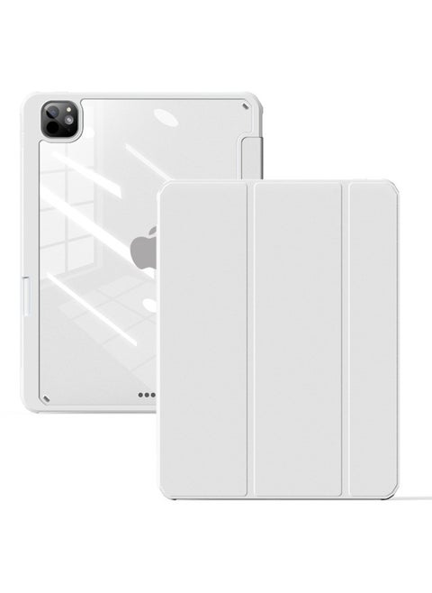 Suitable For Ipadpro11 Inch Protective Cover Mini7 With Pen Slot Flat Air6 Acrylic 10 Generation Hard Bottom Soft Edge Case-Color:Haze [Aurora 1]]-Applicable Model:Pro7-13 Inch (M4) [2024]]