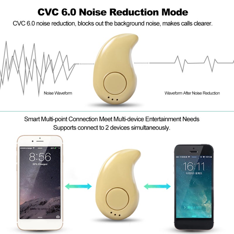 Bluetooth Headset: BT 4.1 Chip Ultra Small Size - Ultra Light Weight Compact Portable for Office Travel Use - Image 4