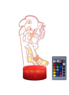 Thoraya Colorful Night Light 3D Anime Night Light Toy with 16 Changing Colors Remote Control Bedroom Lamp Birthday Gifts for Children  - Image 2
