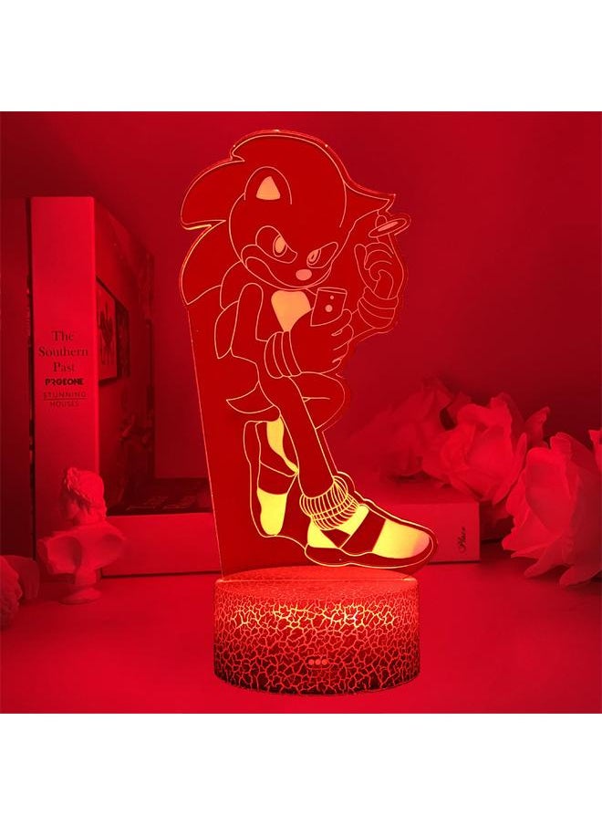 Thoraya Colorful Night Light 3D Anime Night Light Toy with 16 Changing Colors Remote Control Bedroom Lamp Birthday Gifts for Children  - Image 3