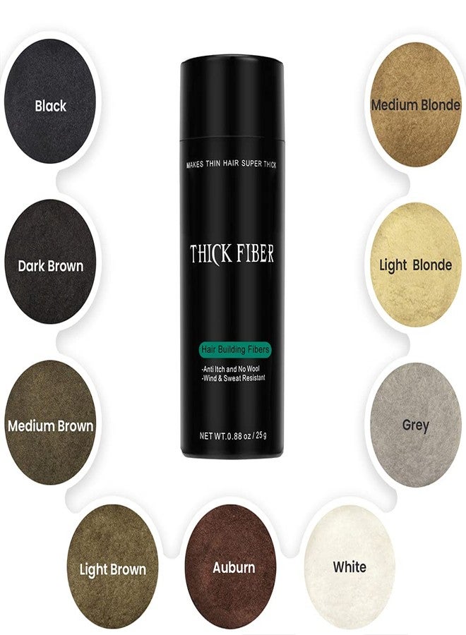 THICK FIBER Hair Fibers for Thinning Hair & Bald spots (LIGHT BLONDE) - 25g Bottle - Conceals Hair Loss in Seconds - Hair Powder for Women & Men - Image 2