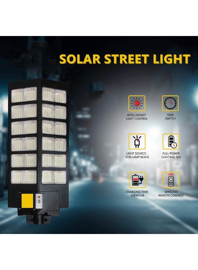 Denx Solar lamp with 25000mAh battery and remote control for road and garden lighting 2 pcs - Image 5