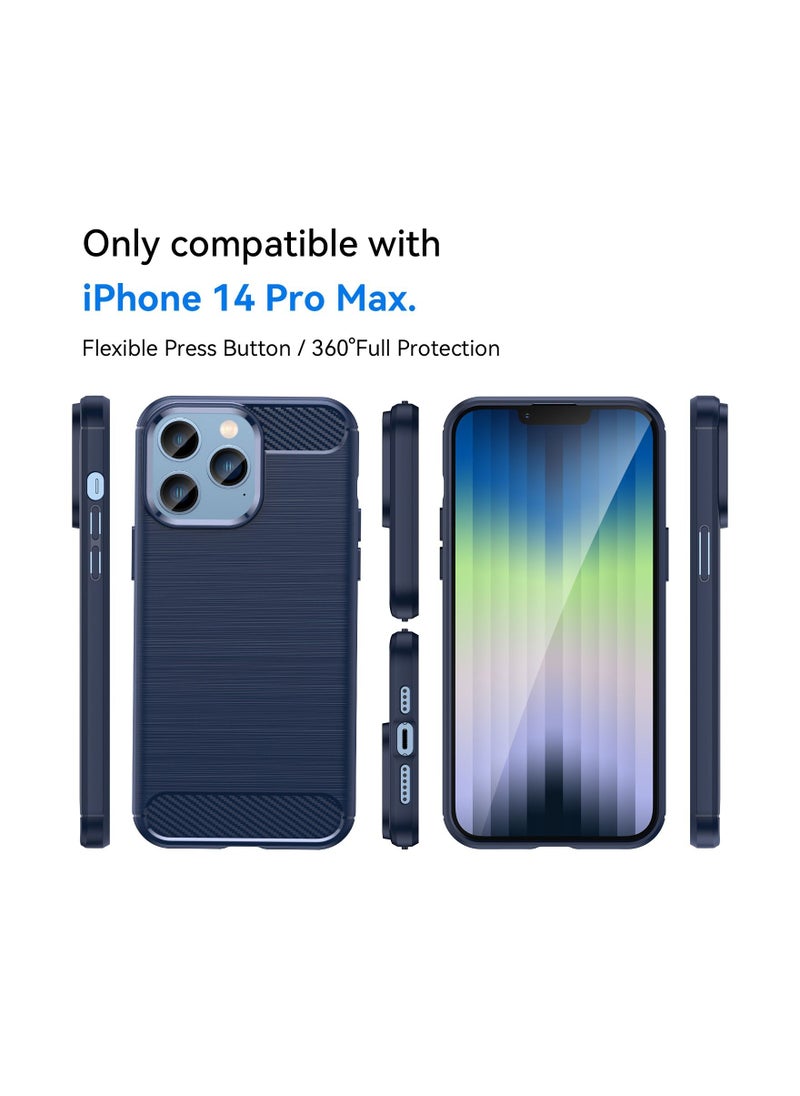 Blue Shockproof Protection Phone Case for iPhone 14 Pro Max