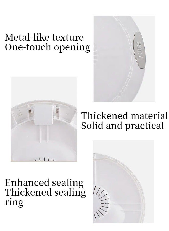 oldlaiben Large-Capacity Grain Storage Tank, Multiple Sizes Household Transparent Insect-proof And Moisture-proof Sealed Rice Bucket, Rice Storage Box With Smart Sensor Cover - Image 5