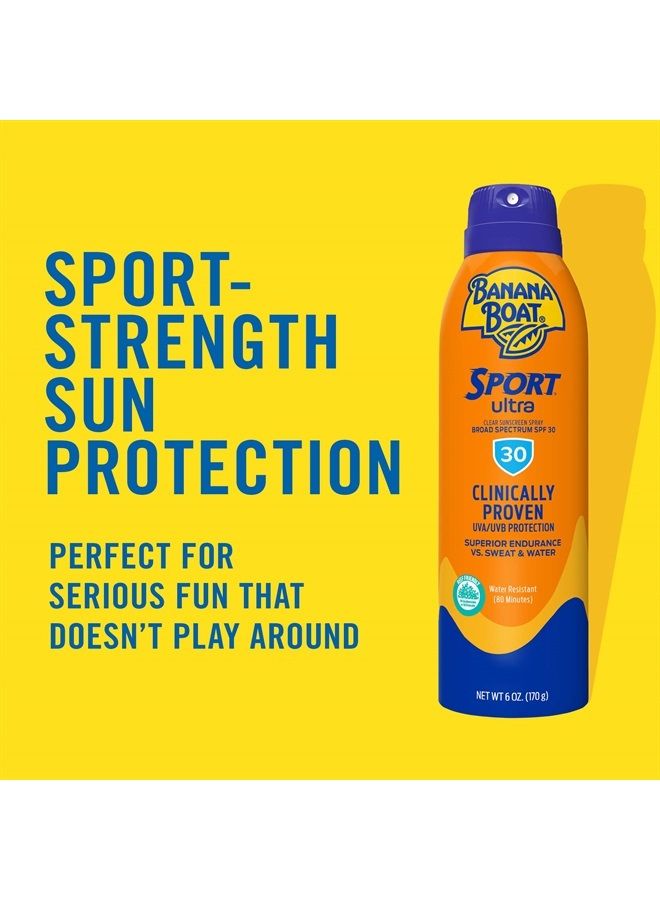 BANANA BOAT Sport Ultra SPF 30 Sunscreen Spray, 9.5oz | Banana Boat Sunscreen Spray SPF 30, Oxybenzone Free Sunscreen, Spray On Sunscreen, Family Size Sunscreen SPF 30, 9.5oz  - Image 2