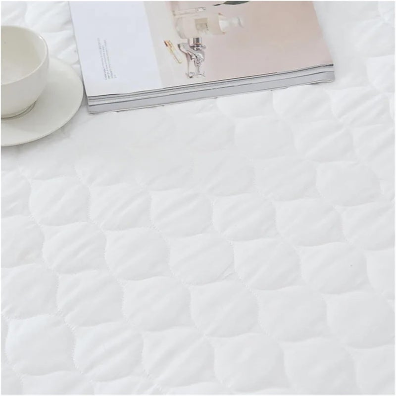 Double Bedspread Cotton Bed Skirts Linen Set Skirt Mattress Cover King Queen Size(Color-03,1.5mx2.0mx0.45m 3pcs) - Image 4