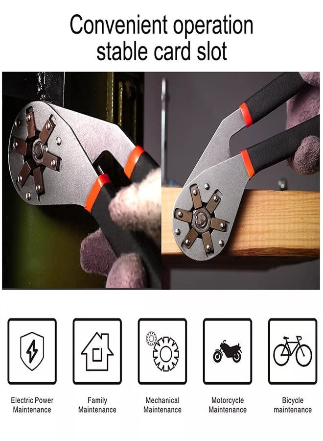 Drumstone (𝟏𝟓 𝐘𝐞𝐚𝐫𝐬 𝐖𝐚𝐫𝐫𝐚𝐧𝐭𝐲 Multi-Functional Magic Spanner | 8-Inch Torque Adjustable Wrench | High-Carbon Steel Hex Wrench | Non-Slip Handle | Fits Outer Hexagon Nuts & Bolts - Image 4