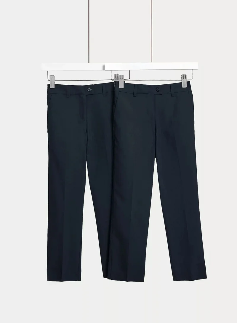 Marks & Spencer Kids 2 Pack Slim Fit Trousers