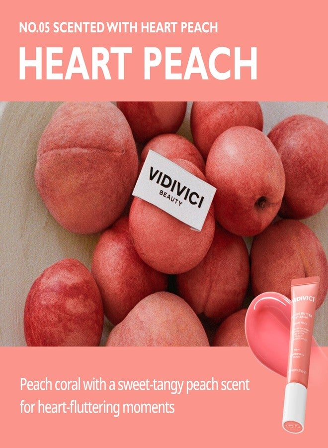 VIDIVICI Peptide Butter Tint Balm | 10 Color Variants, Korean Moisturizing Lip Tint with Melting Peptide Complex™ & Sheer Tinted Glow - 05 HEART PEACH (12g, 0.42Oz - Image 3