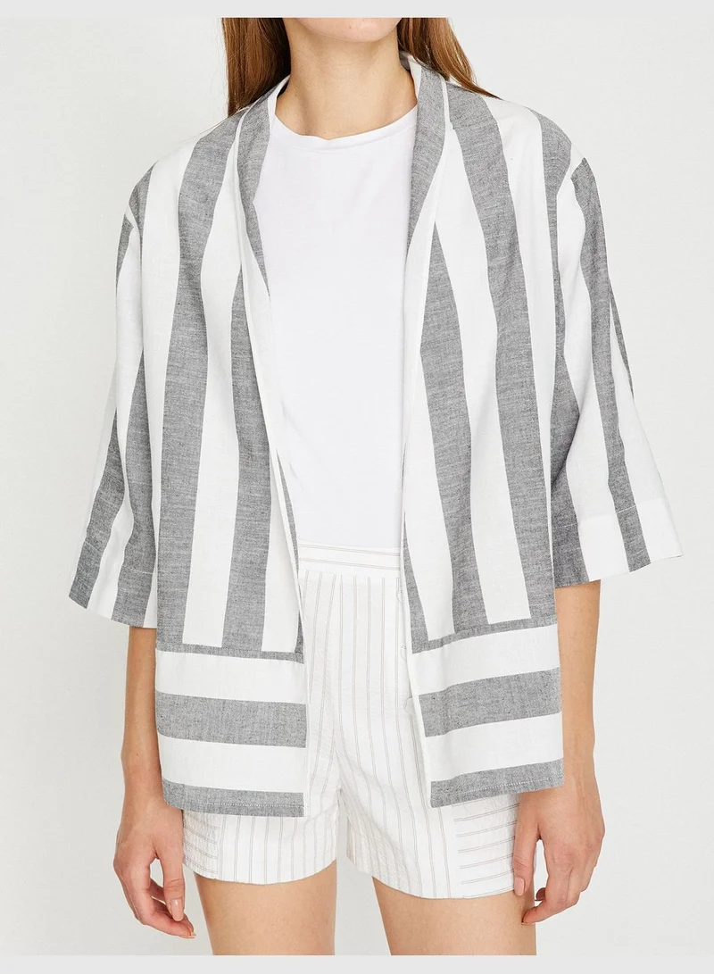 KOTON Striped Kimono
