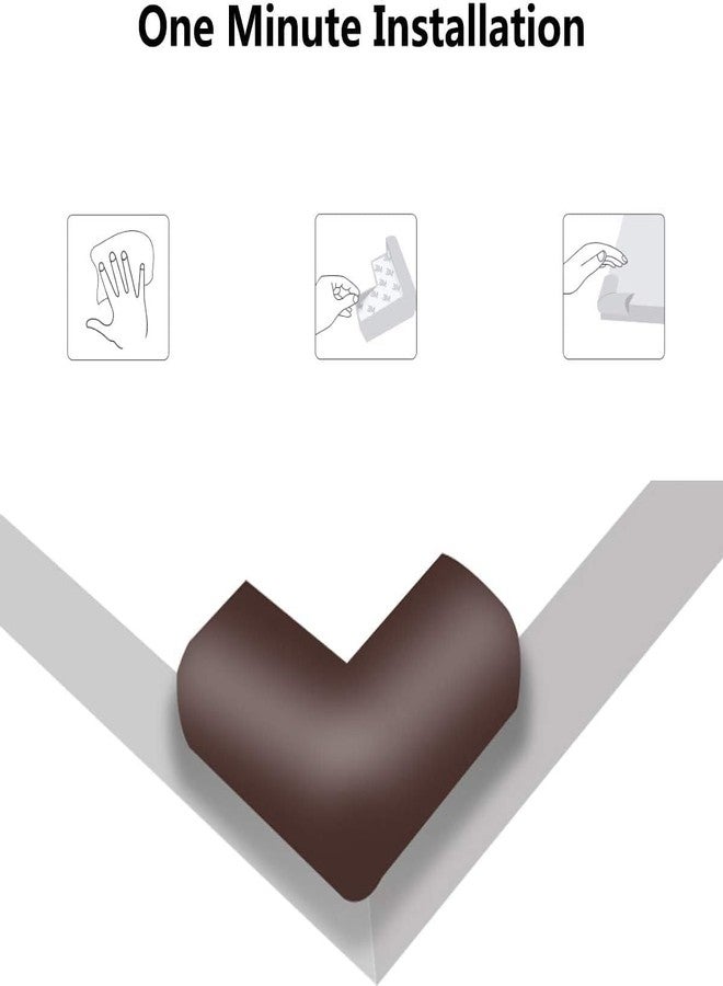 ELETO Pack of 12 Brown Thick for Baby Child Infant Kids Safety Table, Desk Corner Edge Cushions Guard Protectos - Image 5