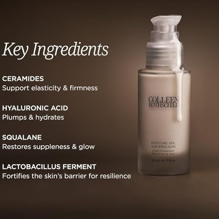 Colleen Rothschild Moisture Veil Silk Emulsion Face Moisturizer with Hyaluronic Acid & Ceramides – Hydrating, Barrier-Supporting, Radiance-Boosting Cream - Image 5