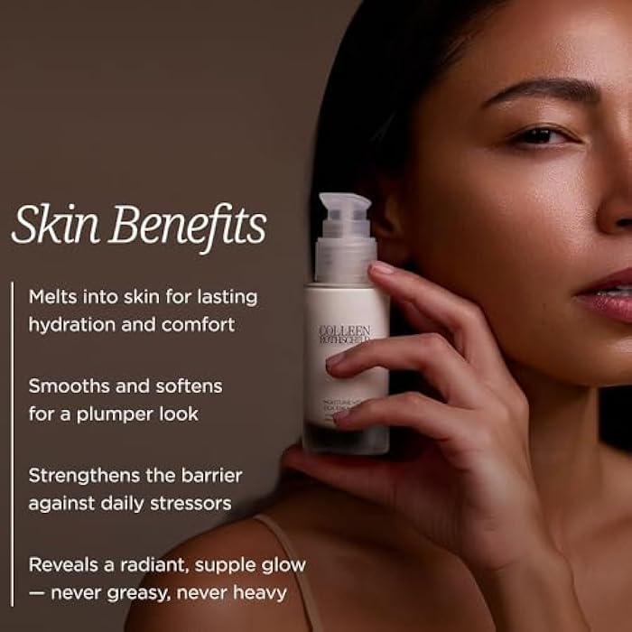 Colleen Rothschild Moisture Veil Silk Emulsion Face Moisturizer with Hyaluronic Acid & Ceramides – Hydrating, Barrier-Supporting, Radiance-Boosting Cream - Image 4