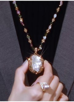 Generic Natural pearl and gemstone jewelry set - high-end luxury accessories  - Image 5
