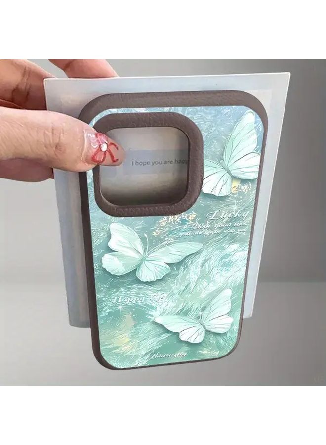 Red Jelly Water Wave Butterfly Phone Case For IPhone 16 Pro Max Protective Cover - Image 4