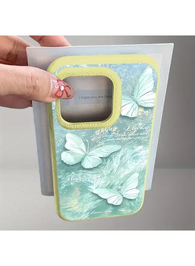 Red Jelly Water Wave Butterfly Phone Case For IPhone 16 Pro Max Protective Cover - Image 2