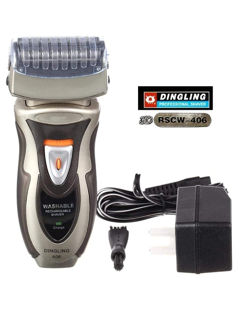 DINGLING Professional Electric Shaver Dingling with High Quality Waterproof Smoothing and Trimming for Dry and Wet Use RSCW-406  - Image 2