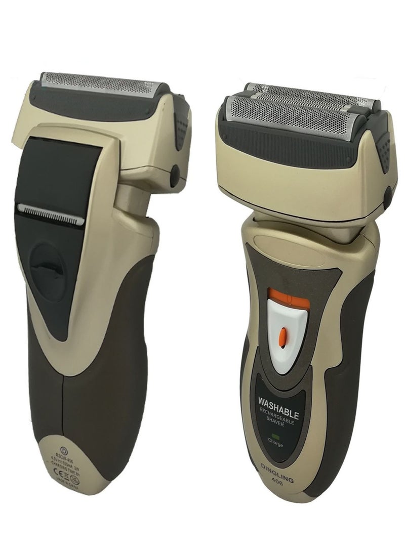 DINGLING Professional Electric Shaver Dingling with High Quality Waterproof Smoothing and Trimming for Dry and Wet Use RSCW-406  - Image 5