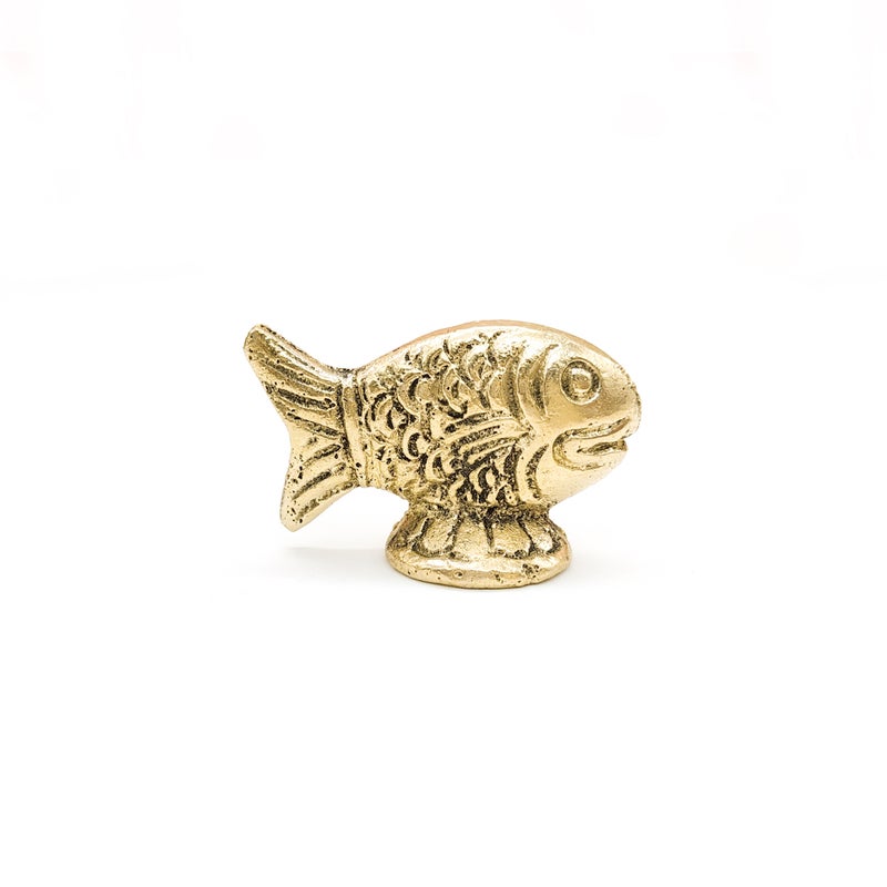 Brass Fish Sculpture for Home Decor