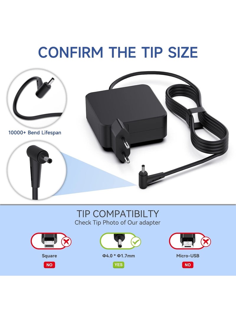 Terabyte Laptop Power Supply 65W Charger for Lenovo Ideapad 310 310S 320 320S 330 310-14IKB 310-15ISK 310S-14IKB 310S-15IKB 330S-14IKB 330S-15IKB 510 710 S110 45 11 0 Flex 4 5 6 ADLX65CLGE2A ADLX65CCGE2A - Image 2
