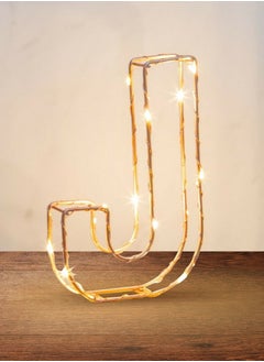 Salla Golden Letter J Glowing with LED Lights 25cm  - Image 1