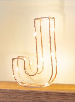 Salla Golden Letter J Glowing with LED Lights 25cm  - Image 3