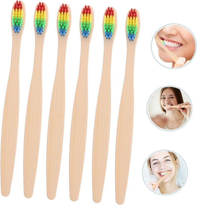 6Pcs Soft Bristle Travel Toothbrushes For Camping Outdoor Gentle On Gums - Image 5