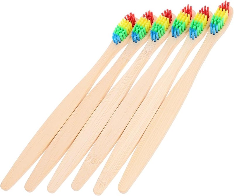 6Pcs Soft Bristle Travel Toothbrushes For Camping Outdoor Gentle On Gums - Image 2