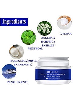 Breylee Hitening Powder,Pearl Essence Teeth Brightening Powder,Breylee Natural Teeth Whitener Removing Stain Caused By Coffee Wine Smoking Without Causing Damages,Keeping Oral Fresh(1.05 Oz)  - Image 3