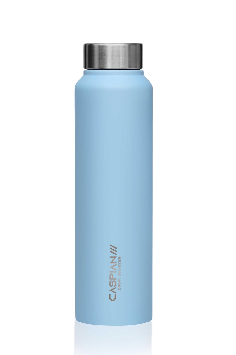 CASPIAN /// Astra Stainless Steel Water Bottle (Sky Blue, 1 Litre, Set of 1)| Leak Proof Thunder for Fridge Home Office Travel School Kids Boys Girls Adults Sports Gym Yoga - Image 1