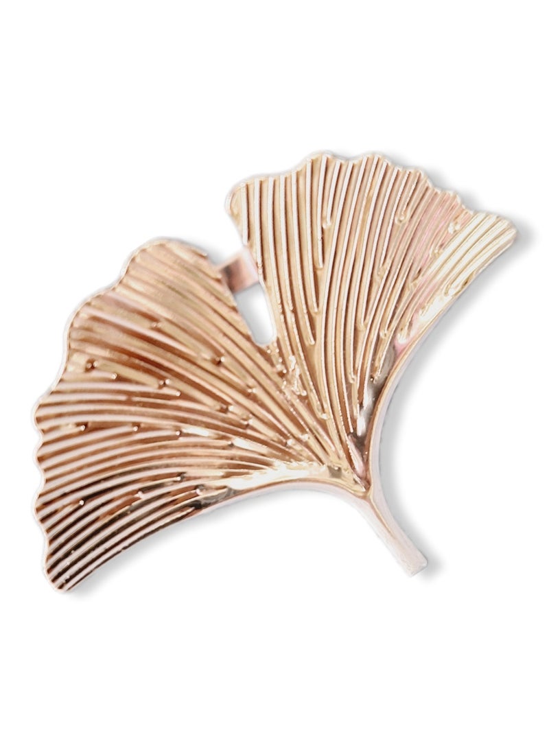 Silver Napkin Holder in the Shape of a Leaf Ring