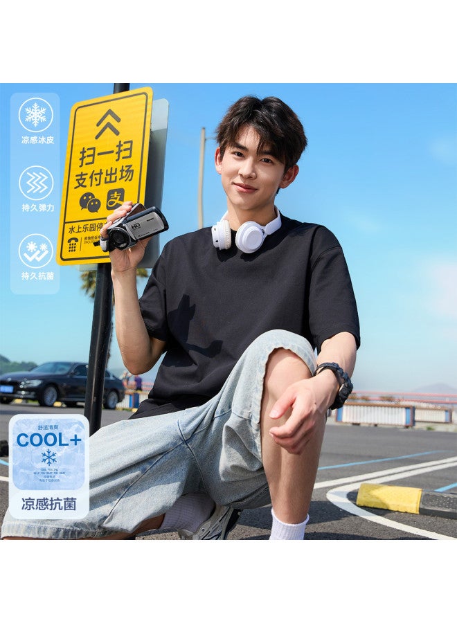 TonLion 2025 Summer Men's Cooling T-shirt Short Sleeve Summer Tee For Men - Image 2
